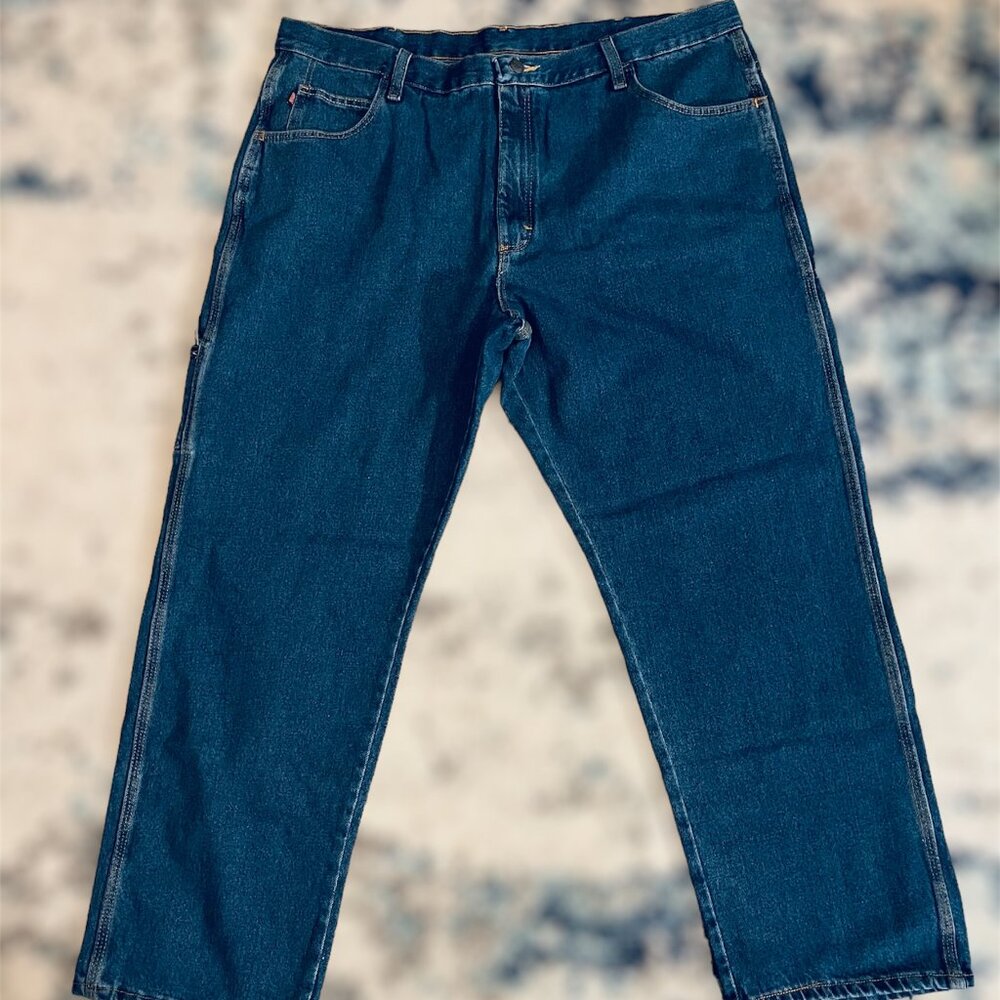 Used Red Kap Carpenter Work Jeans / Dungaree Five Pocket Hammer Loop